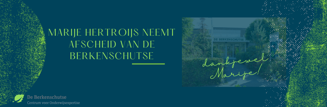 Banner afscheid Marije